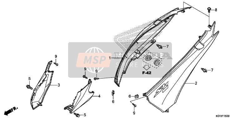 Honda SH125AS 2014 Body Cover for a 2014 Honda SH125AS